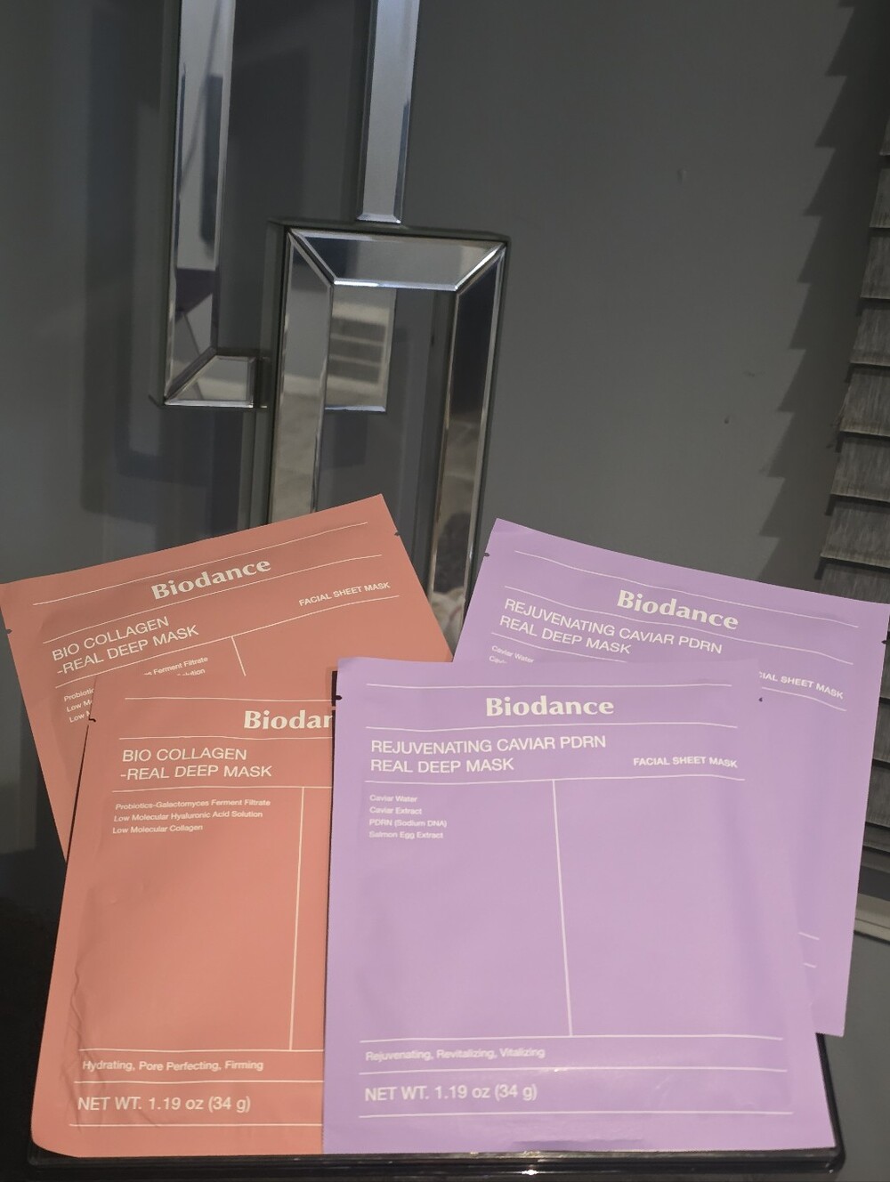 Biodance Viral Mask Bundle (4 Sheets Total) – 2x Bio-Collagen & 2x Caviar PDRN